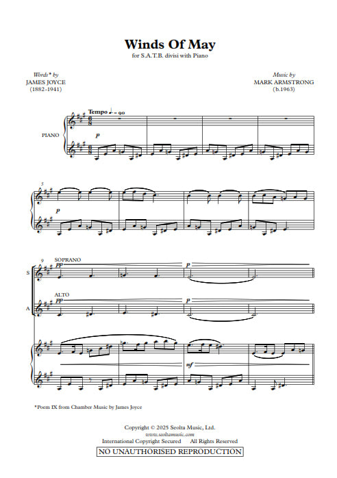 The Winds of May - SATB Choir (Digital Download)