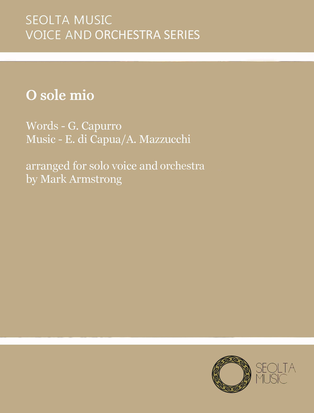 O sole mio - Solo Voice & Orchestra Score/Parts (Digital Download)
