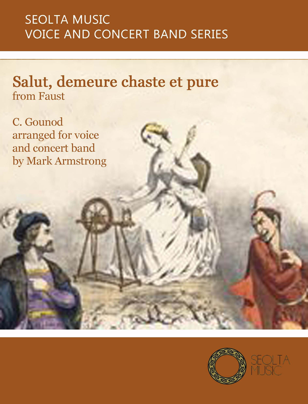 Salut, demeure chaste e pure (from 'Faust') - Solo Voice & Concert Band Score/Parts (Digital Download)