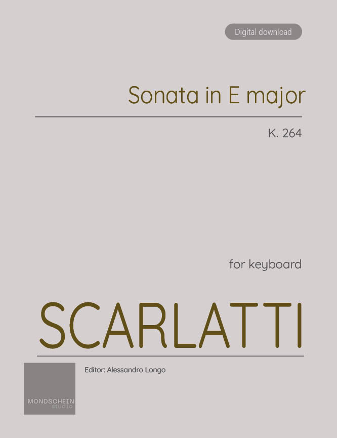 Scarlatti - Sonata in E major, K. 264 - Mondschein Studio - Piano (Digital Download)