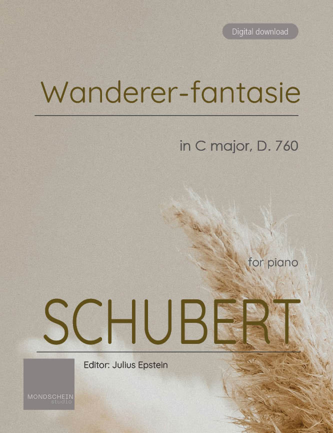 Schubert - Wanderer-fantasie in C major, D. 760 - Mondschein Studio - Piano (Digital Download)