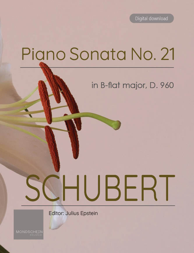 Schubert - Piano Sonata No. 21 in B-flat major, D. 960 - Mondschein Studio - Piano (Digital Download)