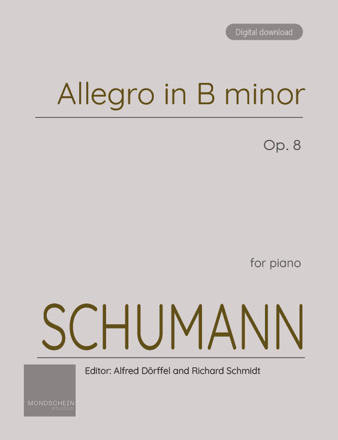 Schumann - Allegro in B minor, Op. 8 - Mondschein Studio - Piano (Digital Download)