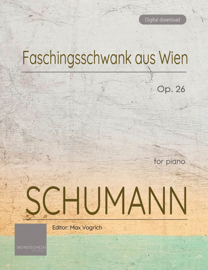 Schumann - Faschingsschwank aus Wien, Op. 26 - Piano (Digital Download)