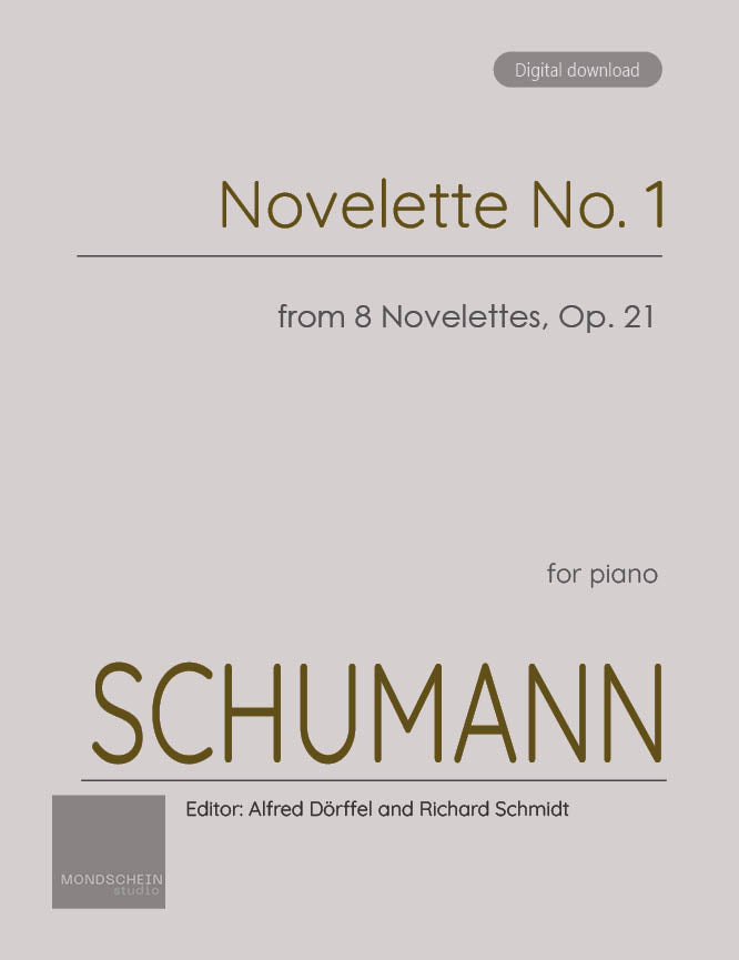 Schumann - Novelette No. 1 from 8 Novelettes, Op. 21 - Mondschein Studio - Piano (Digital Download)