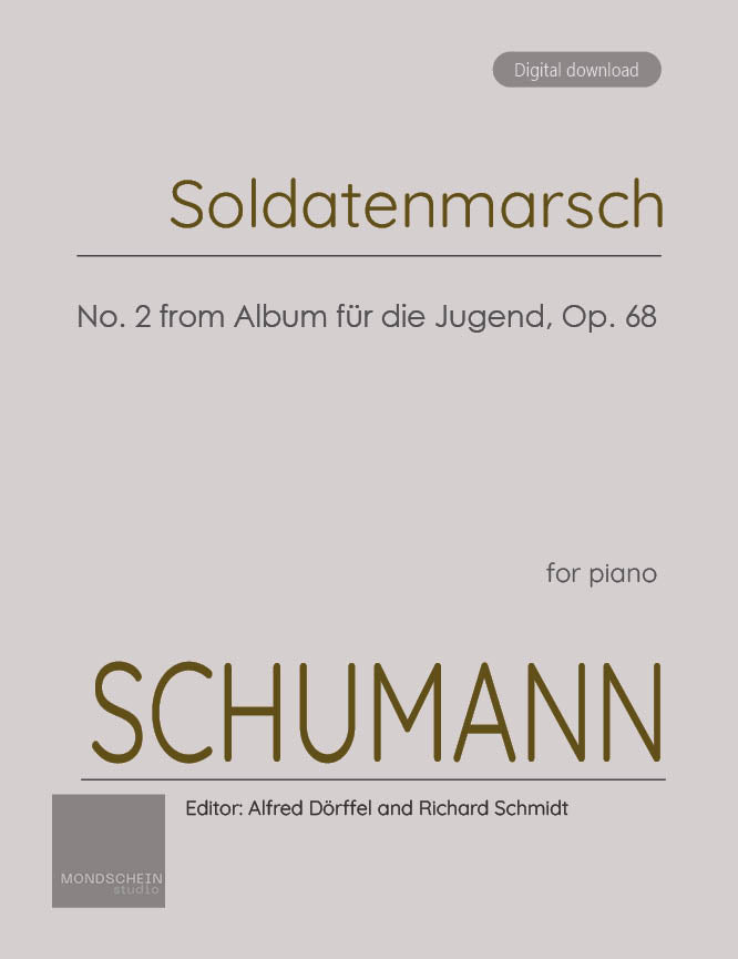 Schumann - Soldatenmarsch (Soldiers' march) Op. 68, No. 2 - Mondschein Studio - Piano (Digital Download)