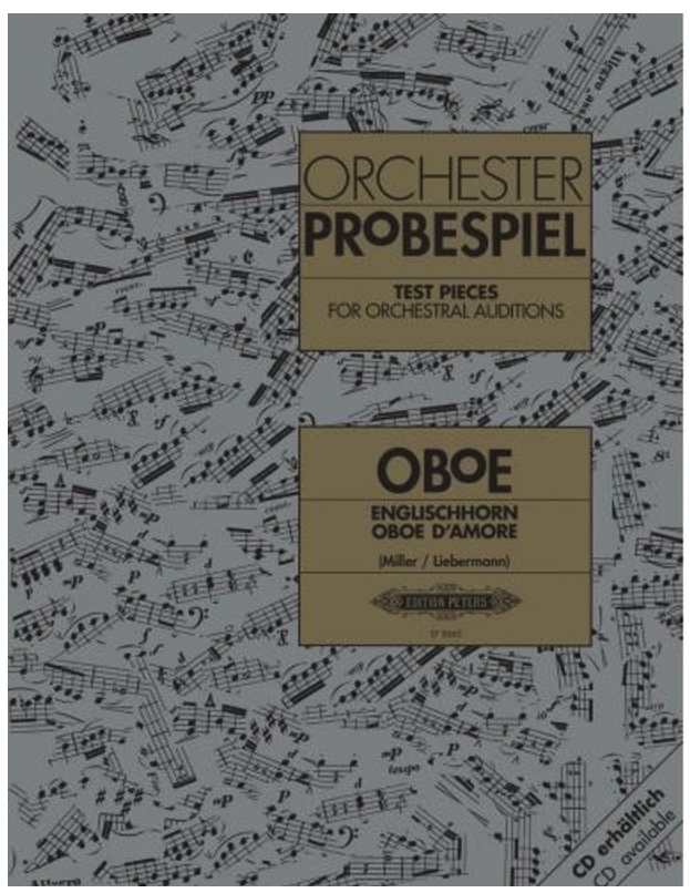 Test Pieces For Orchestral Auditions - Cor Anglais/Oboe d'Amore/Oboe - Various - Peters EP8660