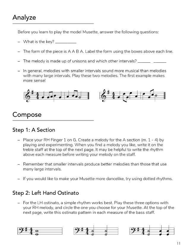 Piano Safari Composition Book 1