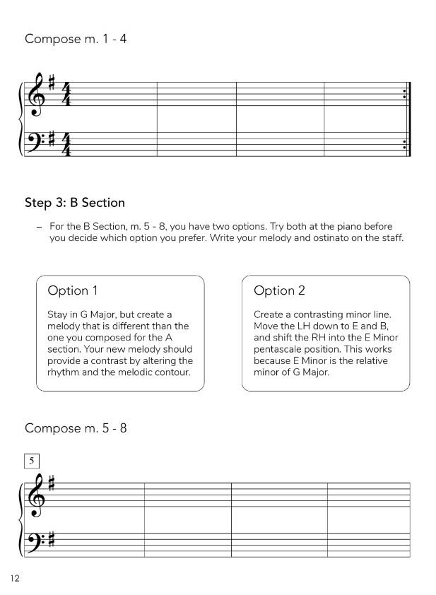 Piano Safari Composition Book 1