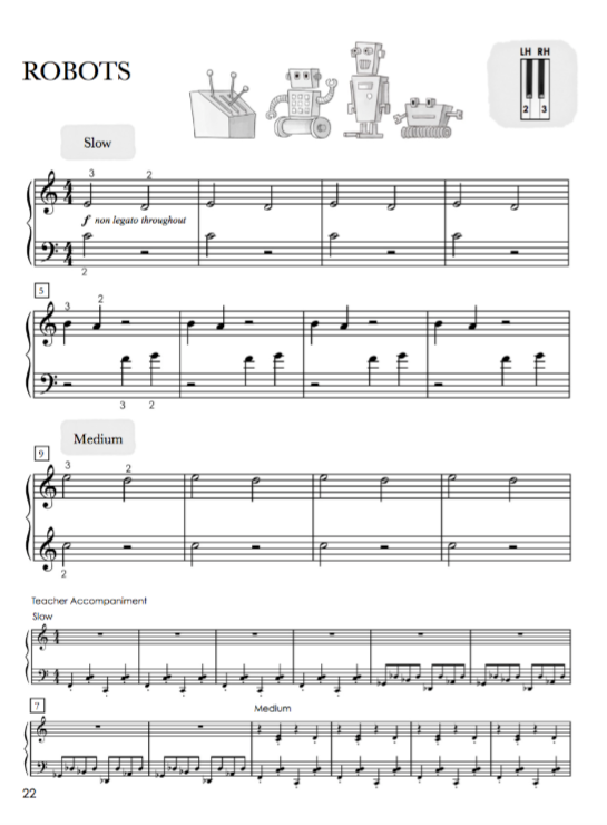 Piano Safari Pattern Pieces 1