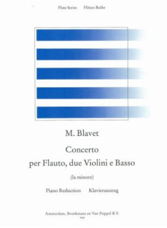 Blavet - Concerto in Amin - Flute/Piano Accompaniment Broekmans BRP1654