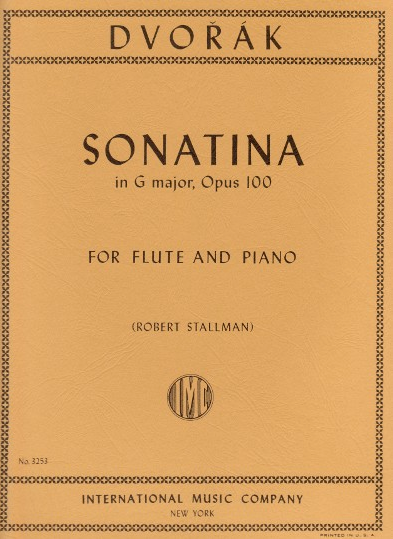 Dvorak - Sonatina in Gmaj Op100 - Flute/Piano Accompaniment IMC3253