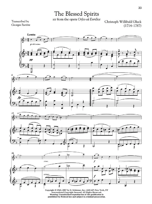 Flute Collection - Intermediate Flute/Piano Accompaniment/Audio Access Online Schirmer 50486142