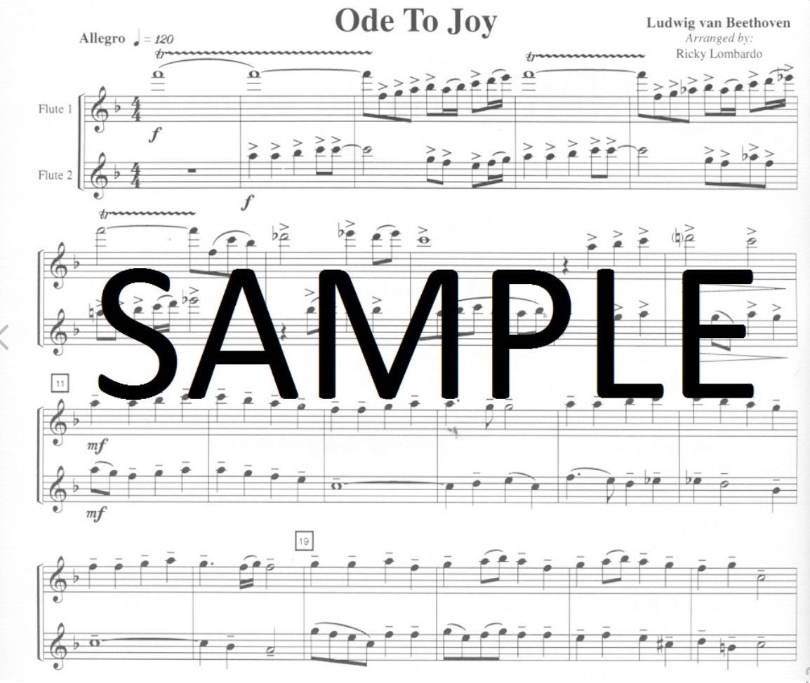 GOLDEN CLASSIC DUETS ARR LOMBARDO FOR 2 FLUTES - FLUTE - LOMBARDO FD-004