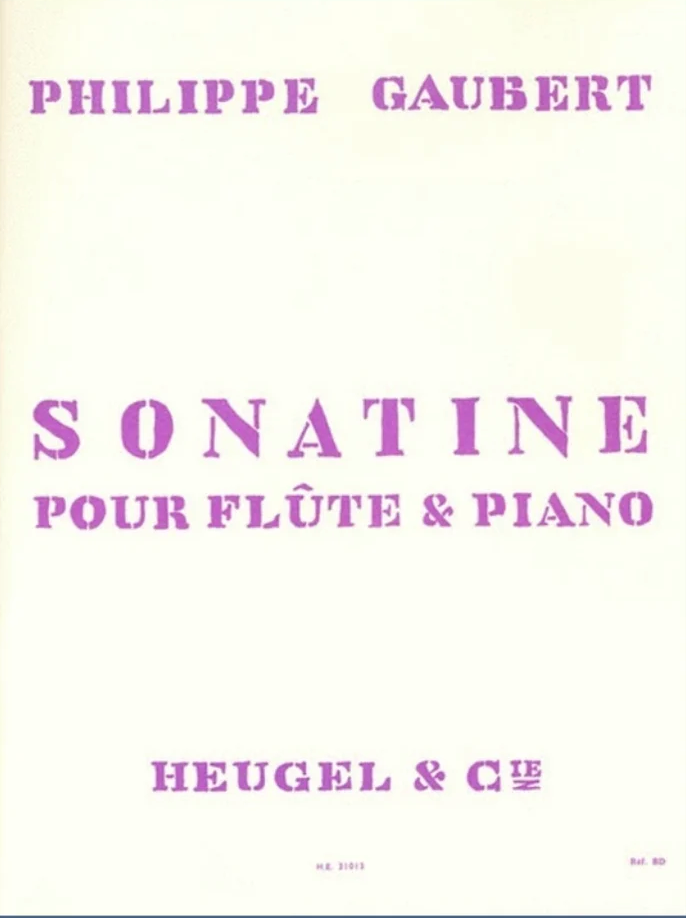 Gaubert - Sonatine - Flute/Piano Accompaniment Heugel & Cie HE31013