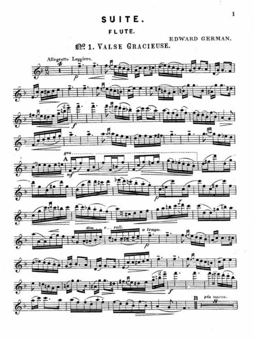 German - Suite - Flute/Piano Accompaniment Masters LM3304