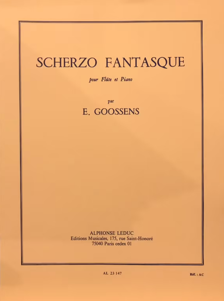 Goossens - Scherzo Fantasque - Flute Leduc AL23147