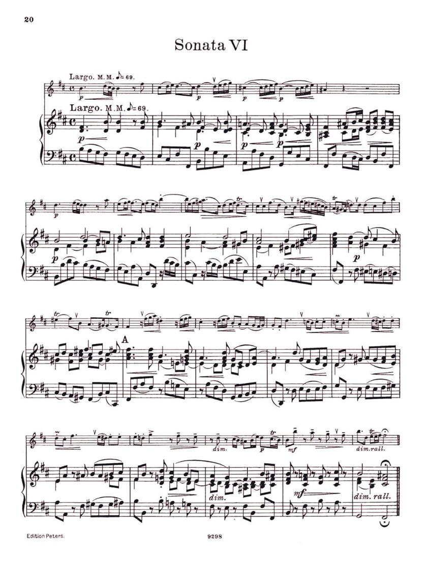 Handel - Sonatas Volume 2 - Flute/Piano Accompaniment Peters EP2018B