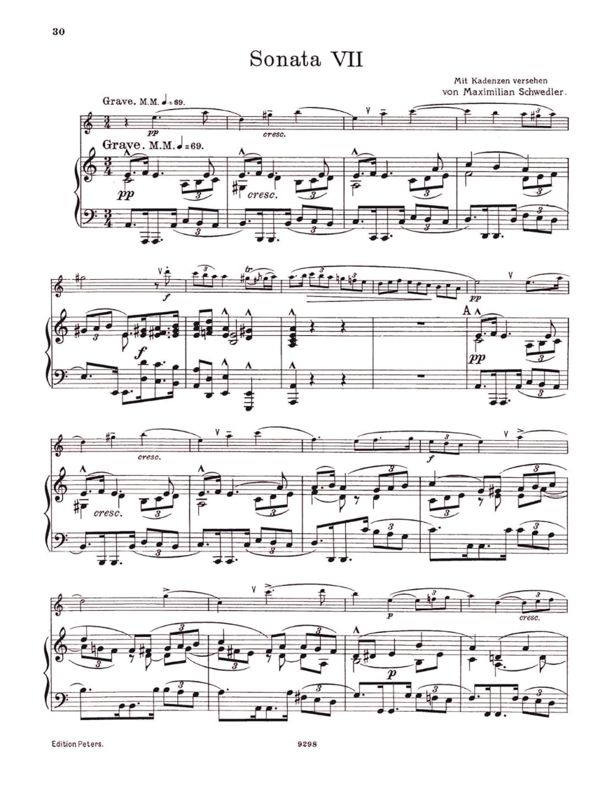 Handel - Sonatas Volume 2 - Flute/Piano Accompaniment Peters EP2018B