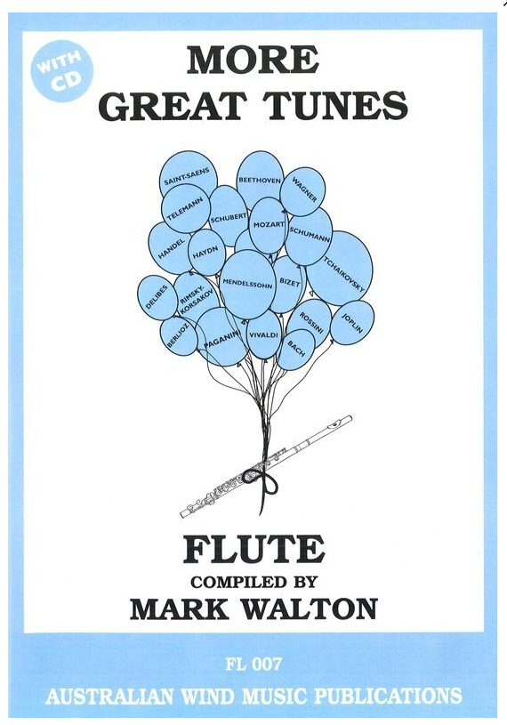 More Great Tunes - Flute/CD by Walton Australian Wind Music Publications FL007
