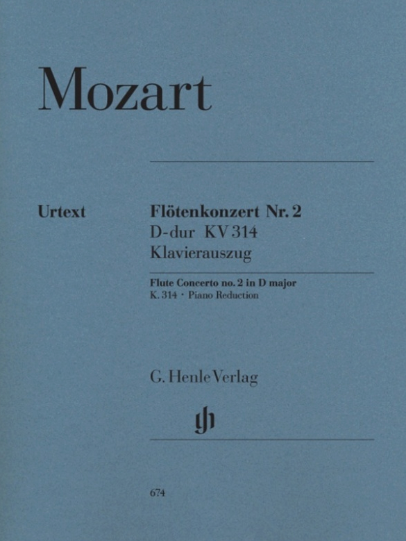 Mozart - Concerto in Dmaj K314 - Flute/Piano Accompaniment Henle HN674