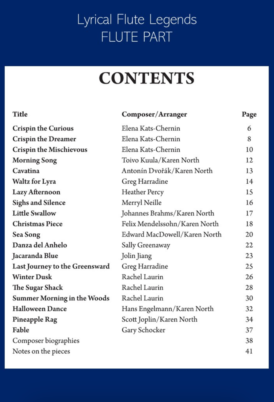 Lyrical Flute Legends - Flute/Piano - North -  YFPLL