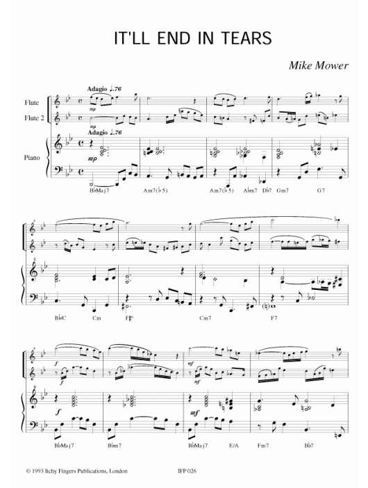 Not the Boring Stuff - Unusual exercises - Pieces for Flute and Piano (or 2 Flutes) - Mike Mower - Flute Itchy Fingers Publications