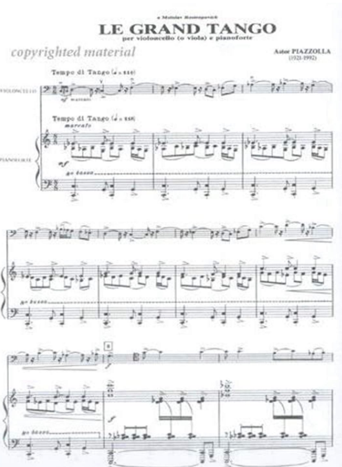 Piazzolla - Le Grand Tango - Flute/Piano Accompaniment Berben E5819B