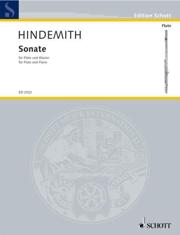Hindemith - Sonata (1936) - Flute/Piano Accompaniment Schott Music ED2522