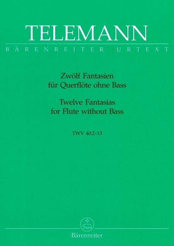 Twelve Fantasias for Solo Flute TWV 40:2-13