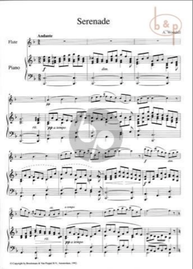 Woodall - Serenade Ed De Reede - Flute/Piano Accompaniment Broekmans BVP1619