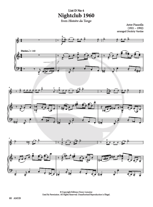 AMEB Violin Series 10 Grade 7 - Violin/Piano Accompaniment AMEB 1202729539