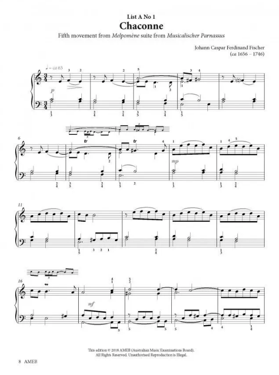 AMEB Piano Series 18 Grade 4 - Piano AMEB 1201103539