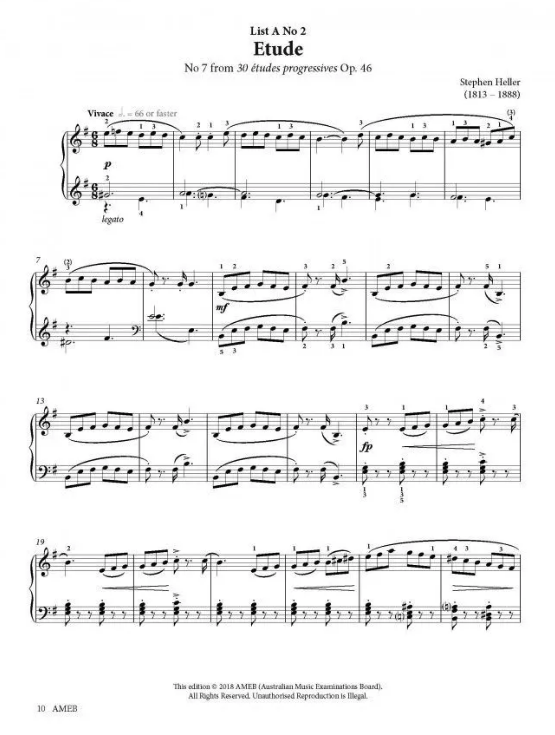 AMEB Piano Series 18 Grade 4 - Piano AMEB 1201103539