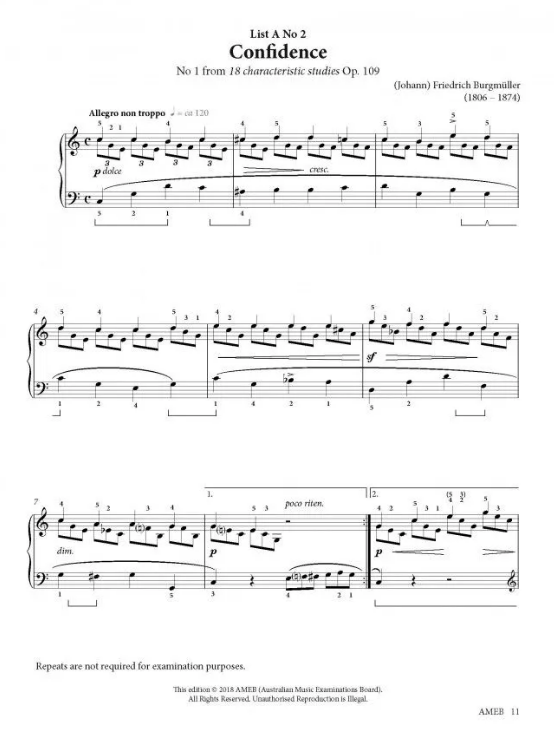 AMEB Piano Series 18 Grade 5 - Piano AMEB 1201103639