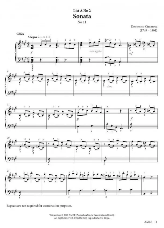 AMEB Piano Series 18 Grade 7 - Piano AMEB 1201103839