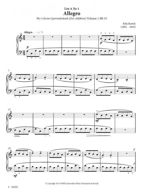 AMEB Series 17 Grade 2 - Piano Solo 1201100339