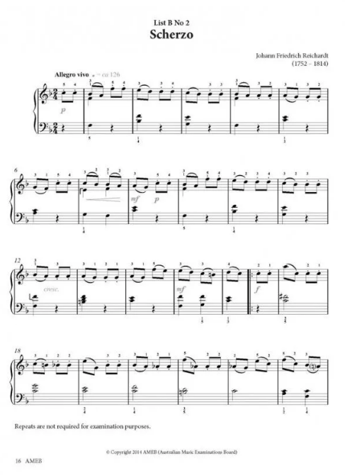 AMEB Series 17 Grade 2 - Piano Solo 1201100339