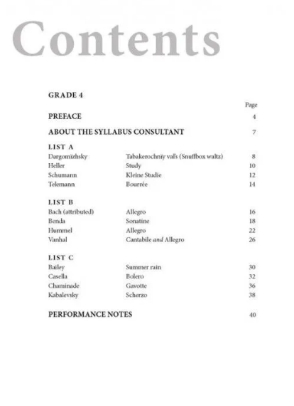 AMEB Series 17 Grade 4 - Piano Solo 1201100539