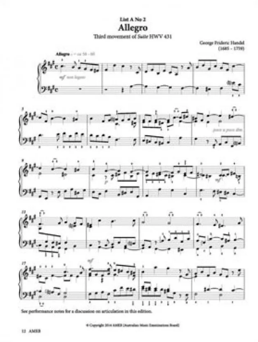 AMEB Series 17 Grade 8 - Piano Solo 1201100939