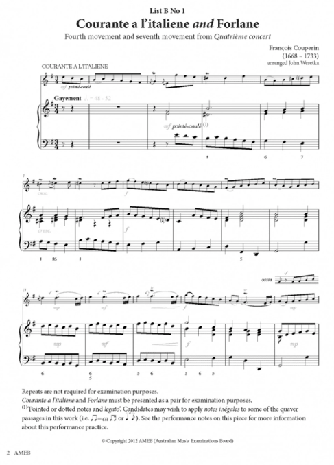 AMEB Flute Series 3 Grade 6 - Flute/Piano Accompaniment AMEB 1203053639