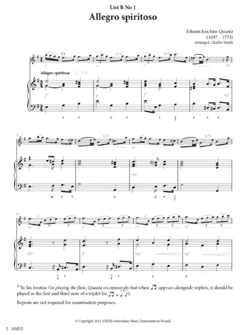 AMEB Flute Series 3 Grade 5 - Flute/Piano Accompaniment AMEB 1203053539