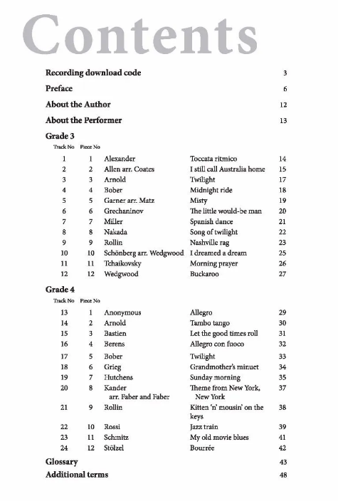 AMEB Piano for Leisure Series 4 Grades 3-4 - Piano CD Recording & Handbook AMEB 1201095139