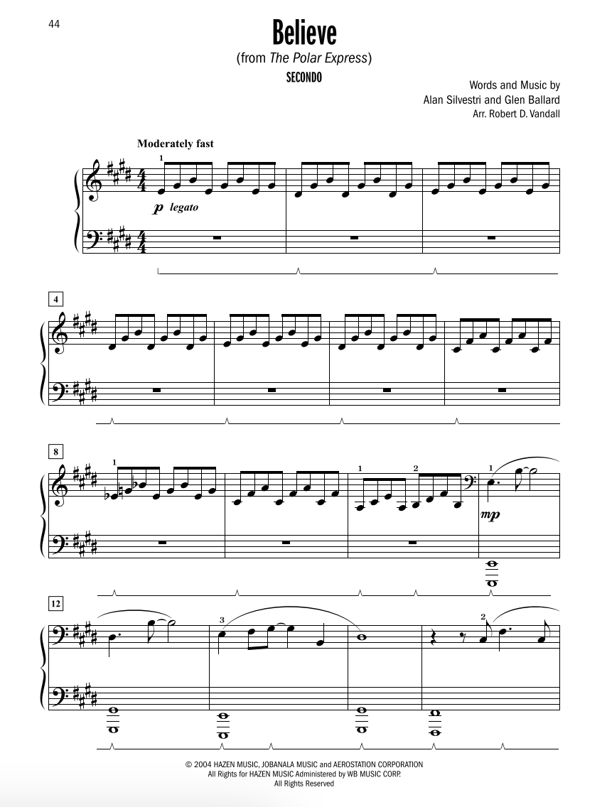 Celebrated Christmas Duets Bk 5