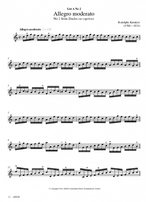 AMEB Violin Series 9 Grade 4 - Violin/Piano Accompaniment AMEB 1202728439