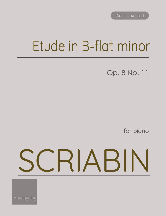 Scriabin - Etude in B-flat minor, Op. 8 No. 11 - Mondschein Studio - Piano (Digital Download)