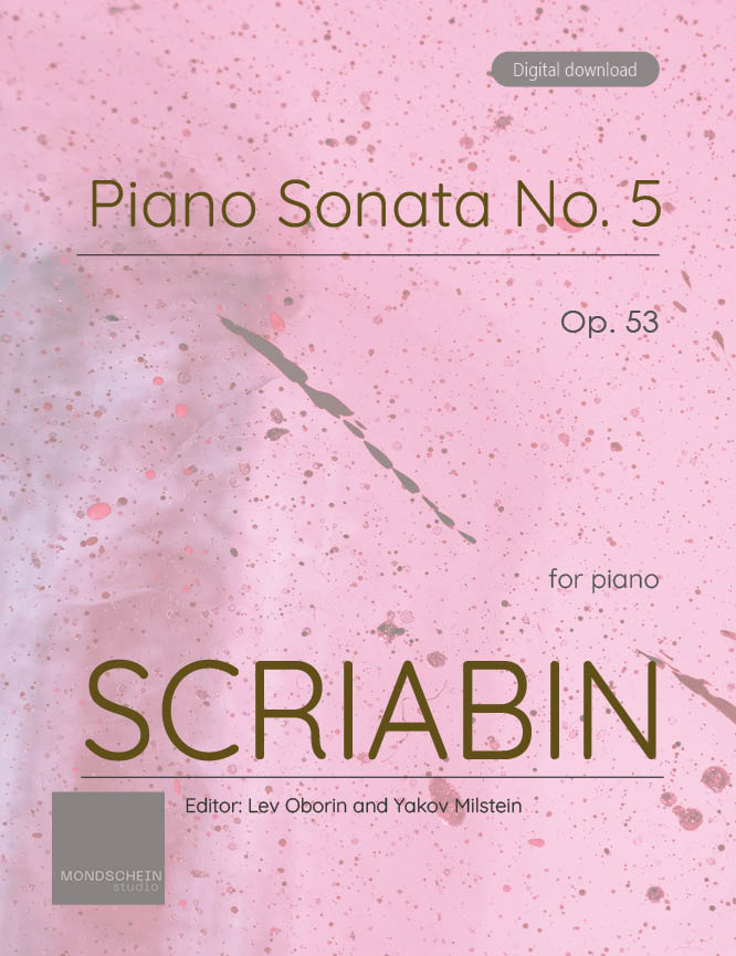 Scriabin - Piano Sonata No. 5, Op. 53 - Mondschein Studio - Piano (Digital Download)