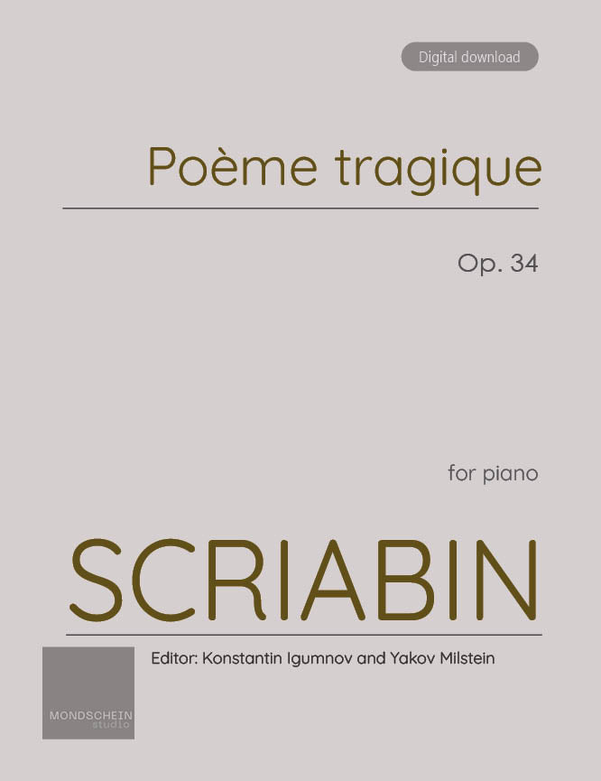 Scriabin - Poeme tragique, Op. 34 - Piano (Digital Download)