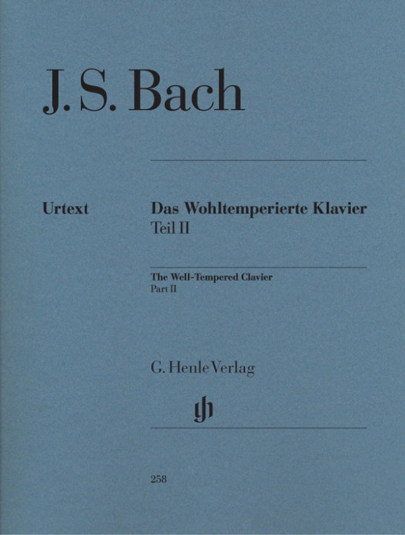 Bach - Preludes & Fugues Volume 2  (without any fingerings) Piano Solo Henle HN258