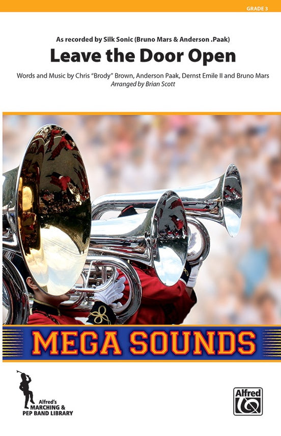 Leave the Door Open – Marching Band Conductor Score & Parts (Digital Download)